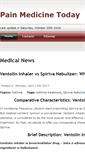 Mobile Screenshot of painmedicinetoday.com